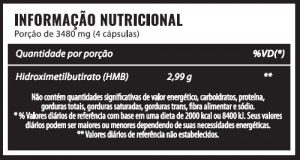 tabela nutricional HMB